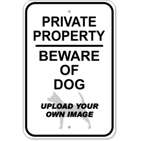 personalised beware of the dog signs