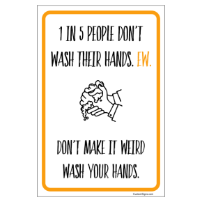 Custom Employees Must Wash Hands Signs Hc Brands