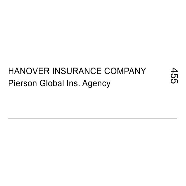 Hanover Insurance Company Stamp