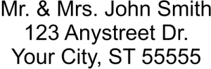 3 Line Address Stamp