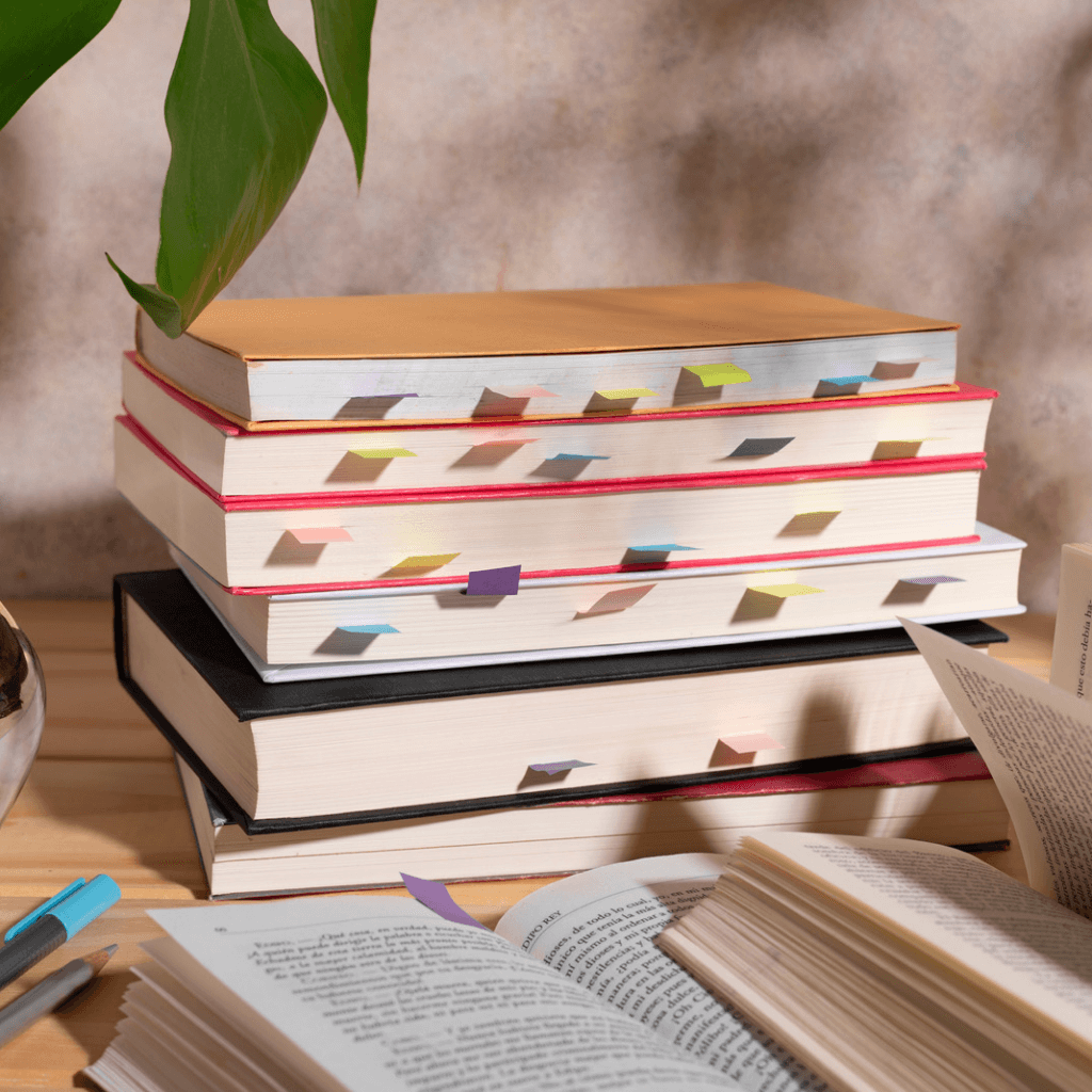 stack of books