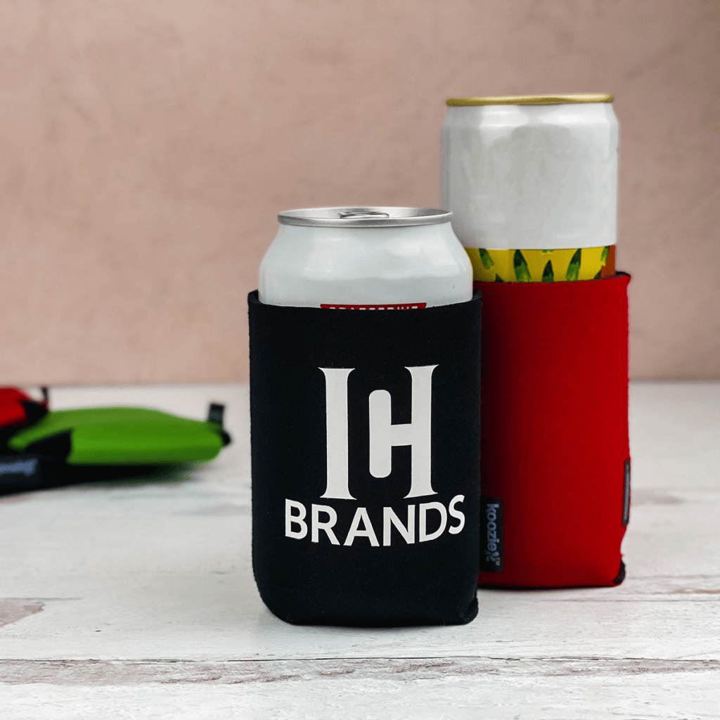 custom can cooler with company logo