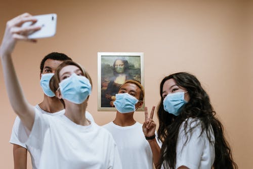 Group of People with Masks on