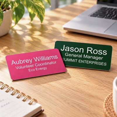 Custom Name Tags and Badges