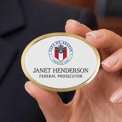Full Color Print Name Tags
